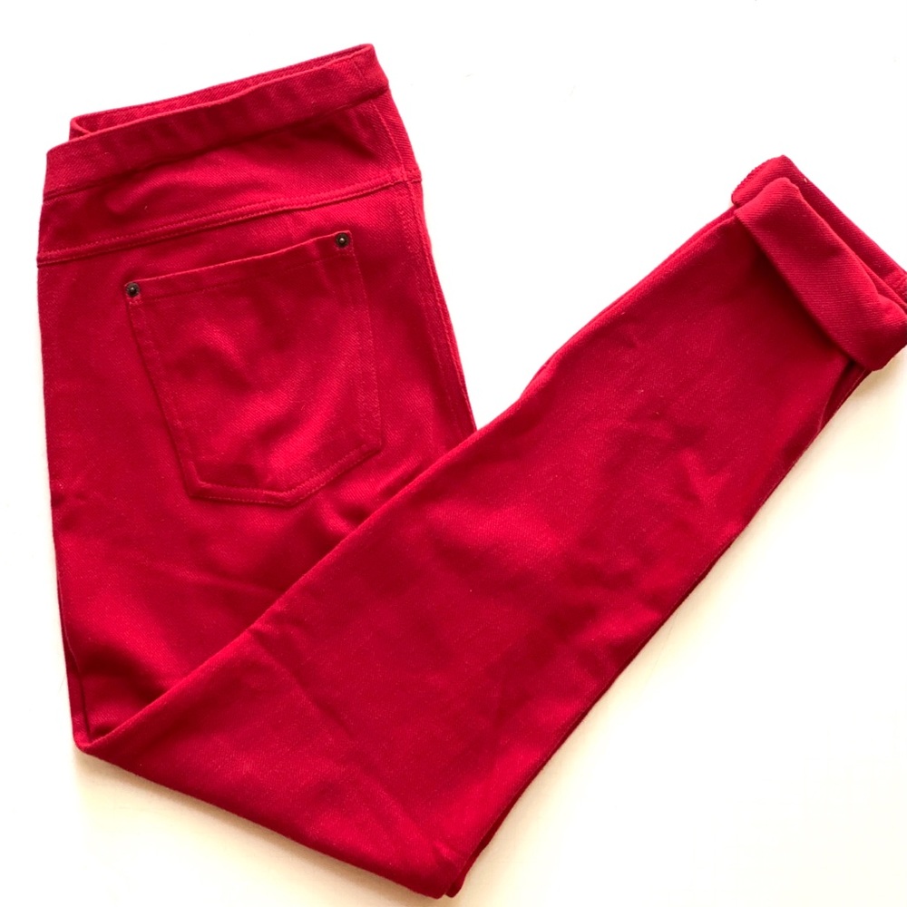 HUE Red Jeggings